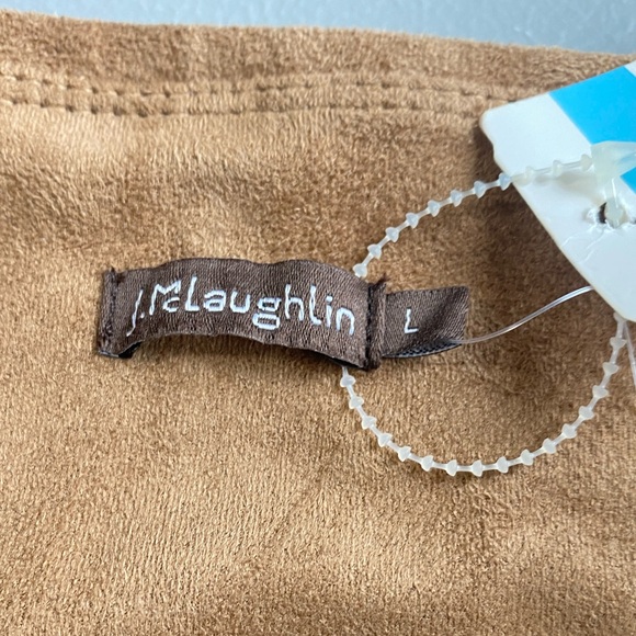 J. MCLAUGHLIN Hazelnut Lori Faux Suede Legging Brown Size Large Pants NWT - Picture 10 of 16